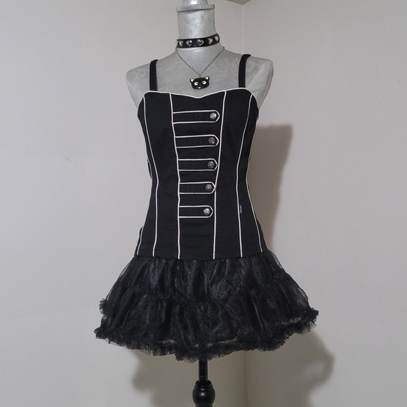 tutu  tulle petticoat mini skirt ruffle black Xs - L - Picture 8 of 11